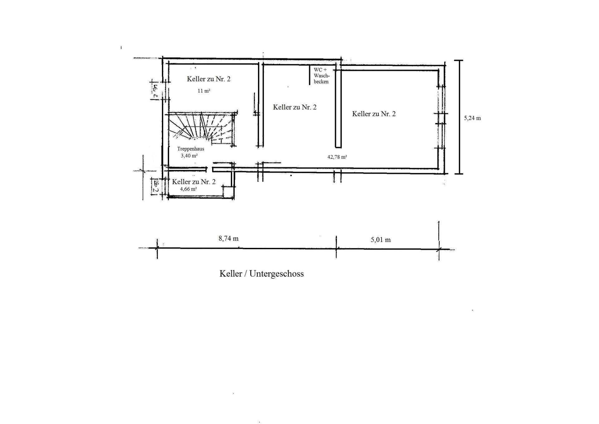 Wohnung 2    Keller   1.0